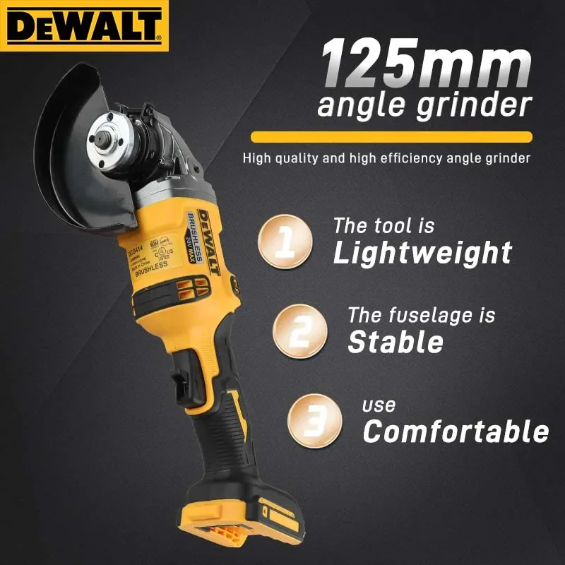 DEWALT DCG414 Brushless Cordle - огляд і ціна Heavy Equipment Grinder