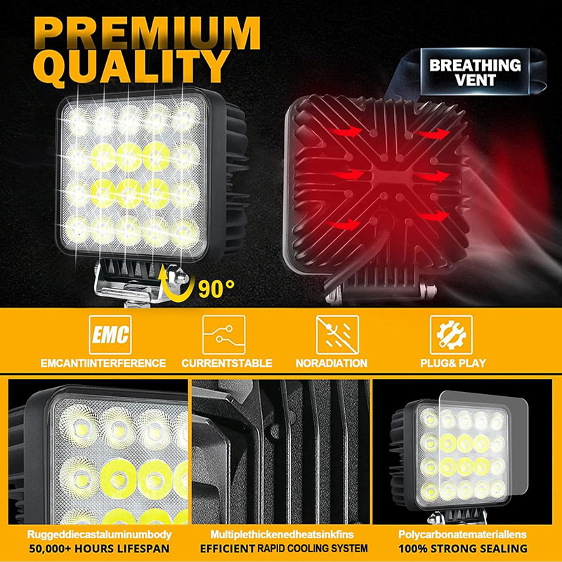1PC 60W Vehicle Work Light Spo - огляд і ціна Heavy Equipment Working