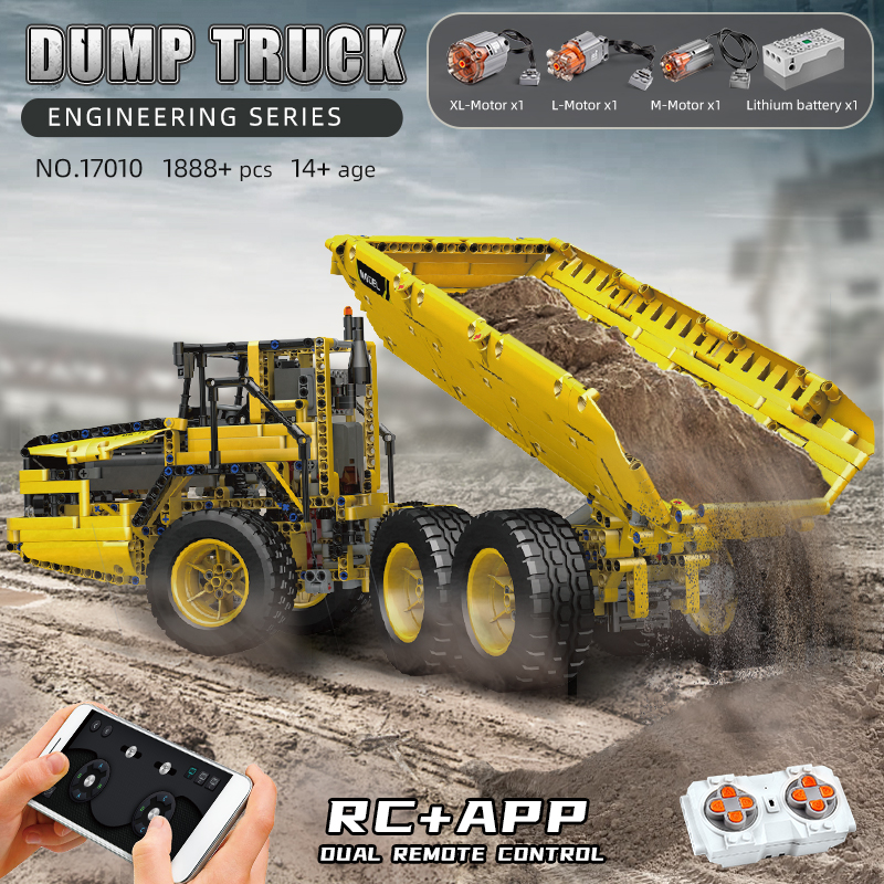 MOULD KING 17010 Technical Car - огляд і ціна Dump Truck Toy