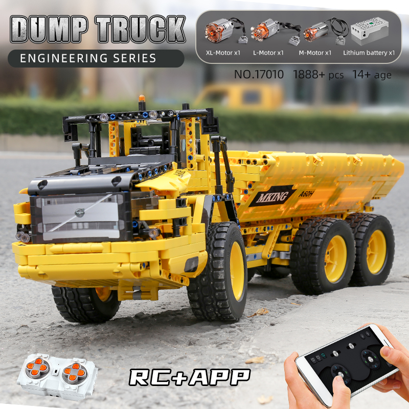 MOULD KING 17010 Technical Car - огляд і ціна Dump Truck Toy