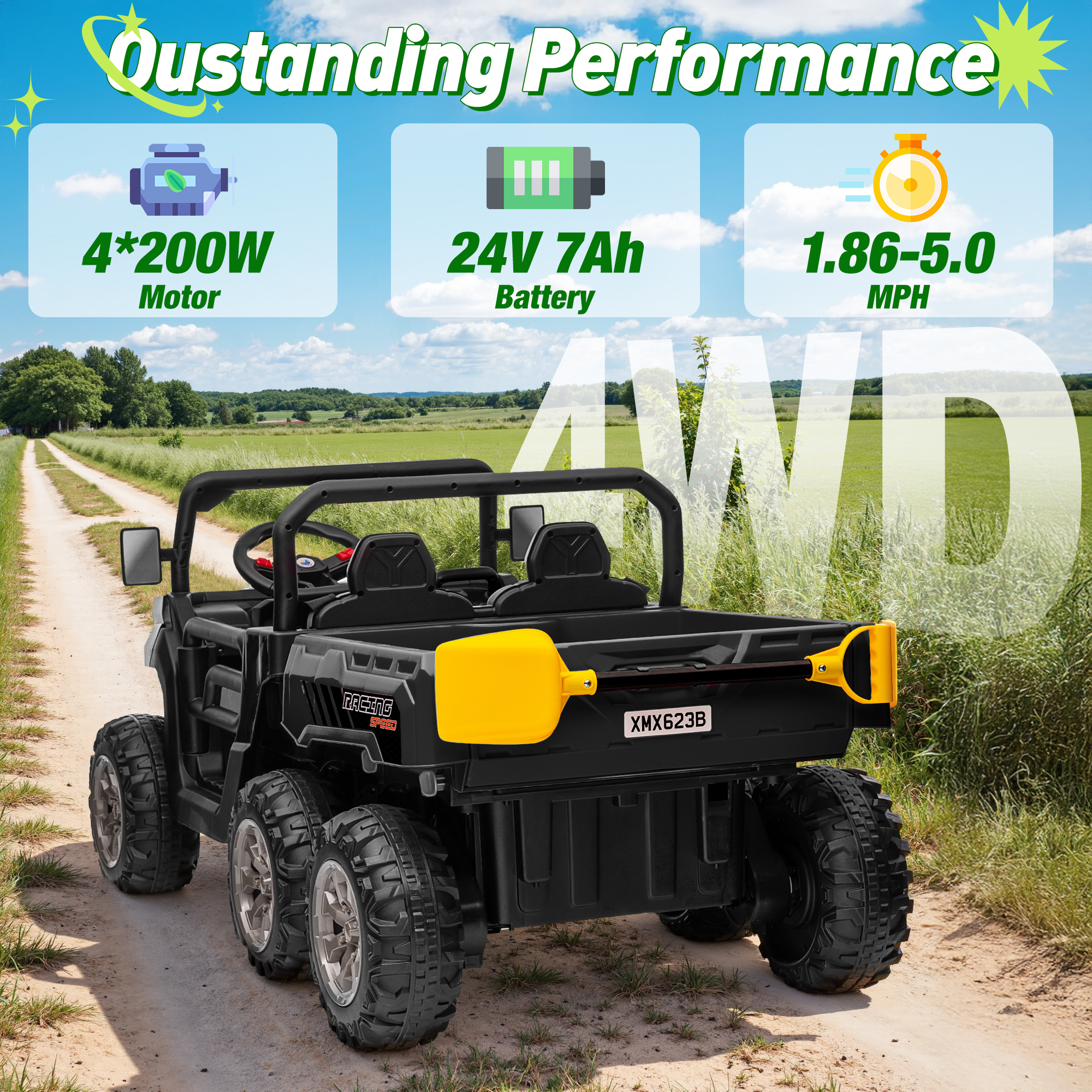 4x4 24V Ride on Dump Truck wit - огляд і ціна Dump Truck Toy