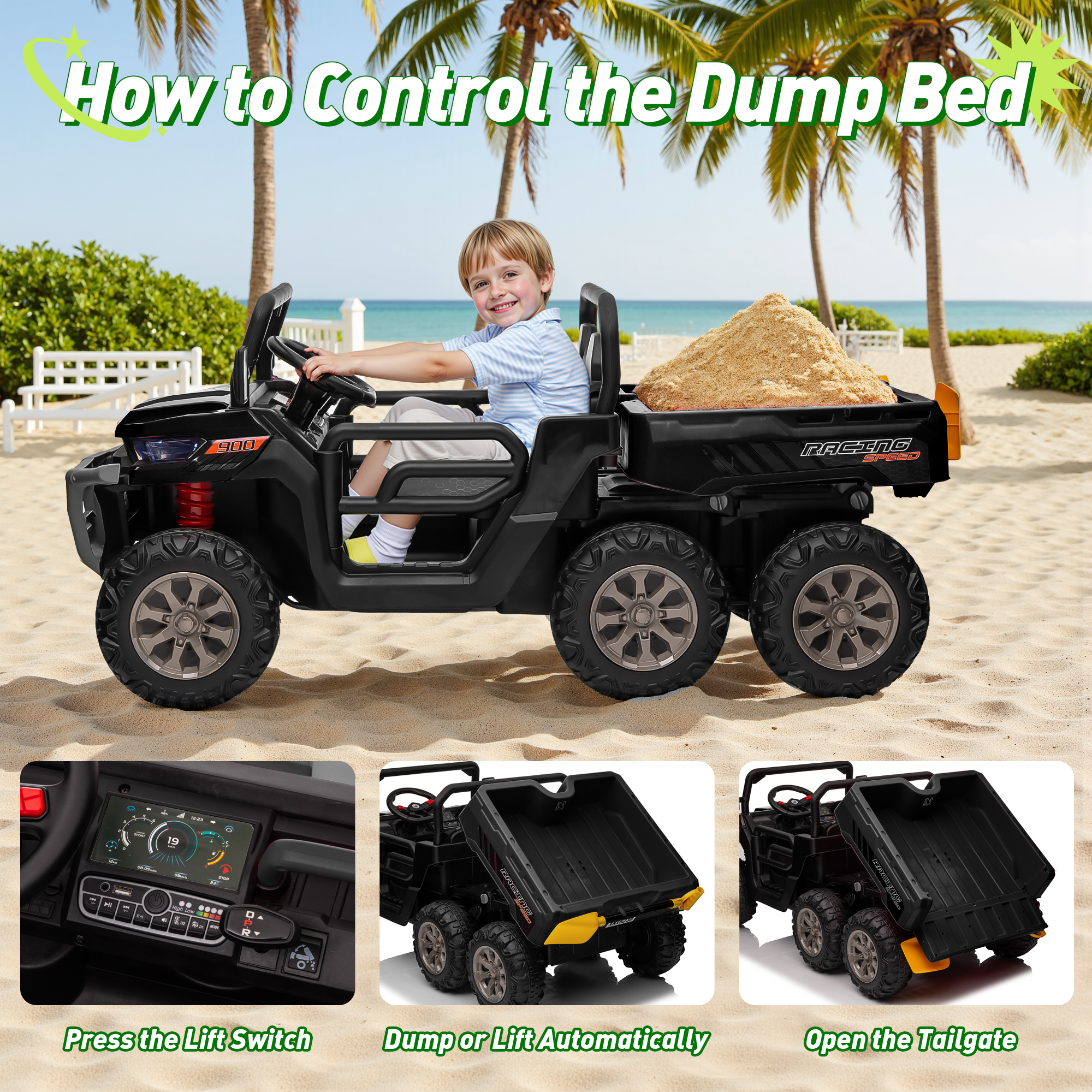 4x4 24V Ride on Dump Truck wit - огляд і ціна Dump Truck Toy