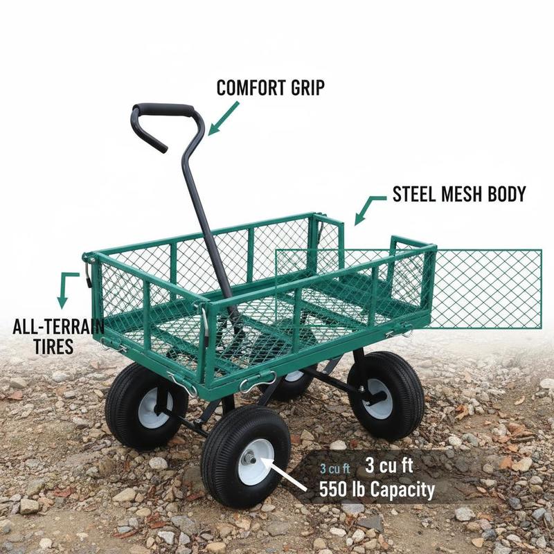 Iron Utility Wagon 34 x 18 Inc - огляд і ціна Heavy Equipment Working